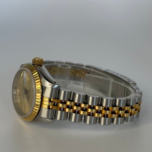 Rolex Lady Datejust Two-Tone 18KY Gold & Stainless-Steel Jubilee Band 69173 - Picture 4 of 5